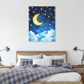 Hemelse Sereniteit Canvas Afdruk (Insitu (Slaapkamer))