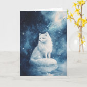 Hemelse Sereniteit van de Wintervos Kaart (Gele Bloem)