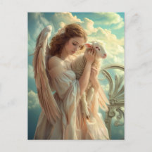 Hemelse Sereniteit Vrouw Engel met Lam