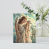 Hemelse Sereniteit Vrouw Engel met Lam Briefkaart (Staand voorkant)