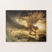 Hemelse Sereniteit Vrouwelijke Engel met Fluit Legpuzzel (Horizontaal)