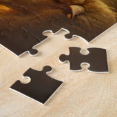 Hemelse Sereniteit Vrouwelijke Engel met Schaap en Legpuzzel (Zijkant)