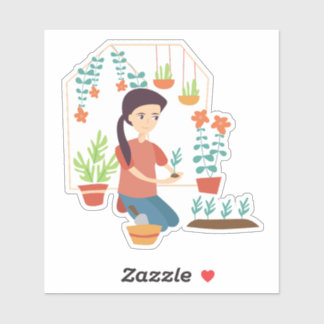 Hemelse Serie Stickers - Tuinman 1