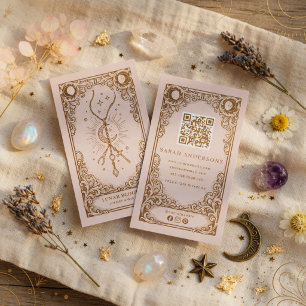 Hemelse Sieraden Zakkaartje   Mystieke Maan Visitekaartje