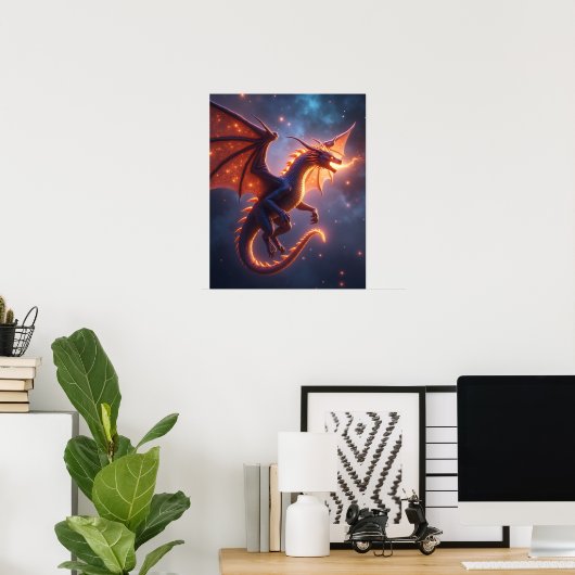 Hemelse Sintel Draak Poster (Thuiskantoor)