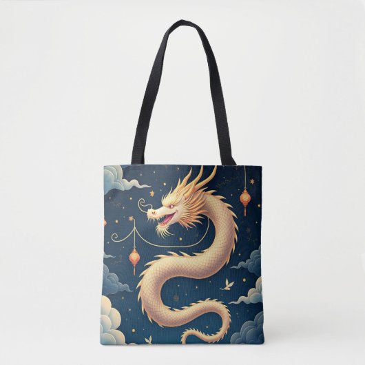 Hemelse Slang – Oosterse Draak Tote Bag (Voorkant)