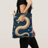 Hemelse Slang – Oosterse Draak Tote Bag (Dichtbij)