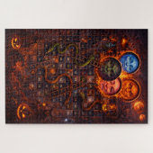 Hemelse slangen en ladders gotische fantasie 1000 legpuzzel (Horizontaal)