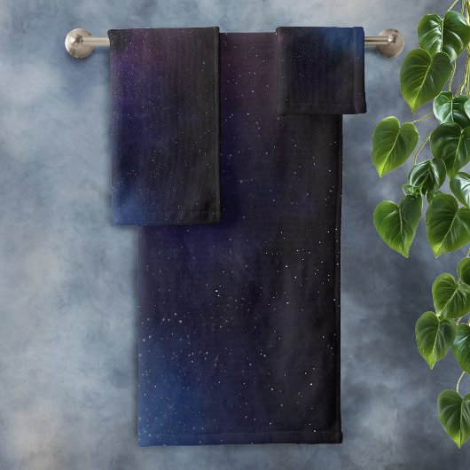 Hemelse Sluiernevel Sterrenstelsel Kosmisch Bad Handdoek