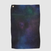 Hemelse Sluiernevel Sterrenstelsel Kosmisch Golfhanddoek (Voorkant)