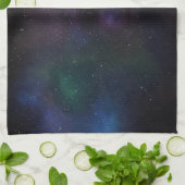 Hemelse Sluiernevel Sterrenstelsel Kosmisch Theedoek (Gevouwen)