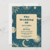 Hemelse Smaragd Gouden Halve Maan Kaart (Voorkant)