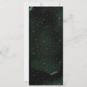 Hemelse Smaragd Gouden Maan Trouw Menu Kaart (Achterkant)