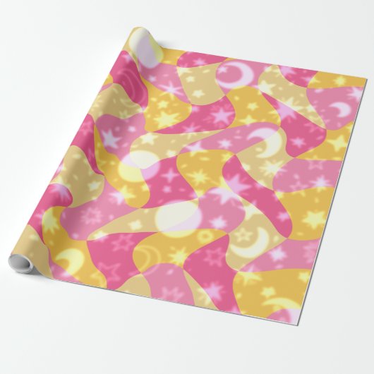 Hemelse Snoep wervelingen Cadeaupapier (Uitgerold)