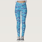 Hemelse spiralen Mandala Patroon Leggings (Voorkant)