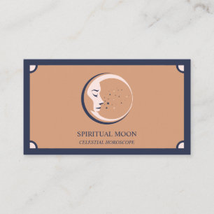 Hemelse Spirituele Maan Sterren Astrologie boho Visitekaartje