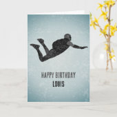 Hemelse Springen op Industrieel Metaal Look Heren Kaart (Gele Bloem)