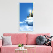 Hemelse Stad 1-3 Canvas Afdruk (Insitu (Woonkamer))