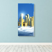 Hemelse Stad 2-3 Canvas Afdruk (Insitu (Houten vloer))