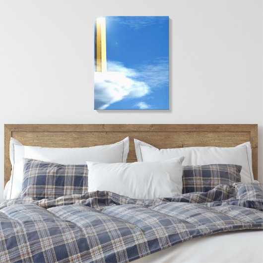 Hemelse Stad 3-3 Canvas Afdruk (Insitu (Slaapkamer))