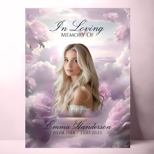 Hemelse Stairway Memorial Begrafenis welkomstbord Poster