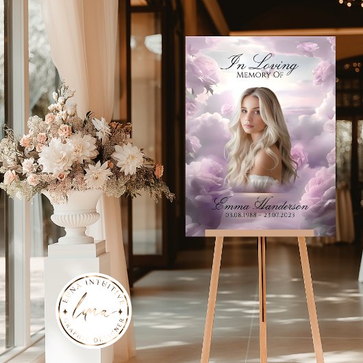 Hemelse Stairway Memorial Begrafenis welkomstbord Poster