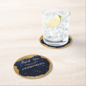 Hemelse Starnacht Sterrenbeeld Andromeda Ronde Kartonnen Onderzetter (Insitu)