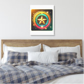 Hemelse ster gloed canvas afdruk (Insitu (Slaapkamer))