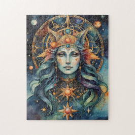 Hemelse Ster Godin Mystieke Alchemie Legpuzzel