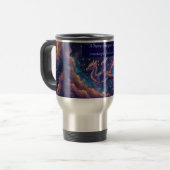 Hemelse Stergeboren Draak Kosmische Vleugels Ethee Reisbeker (Voorkant links)