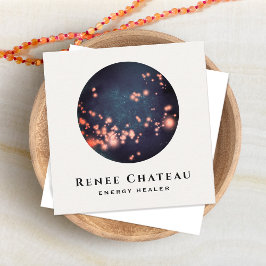 Hemelse Sterren Kosmische Energie Genezer Yoga Ler Vierkante Visitekaartje