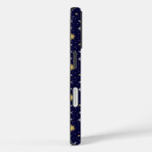 Hemelse sterren maan zon blauw goud wit trendy Case-Mate iPhone case (Achterkant / Rechts)
