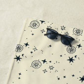 Hemelse sterren Naadloos patroon Strandlaken (In situ)