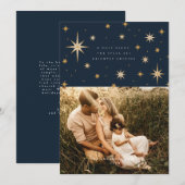 Hemelse Sterren O Heilige Nacht Fotokaart Kaart (Voorkant / Achterkant)