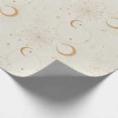 Hemelse sterren universum ruimte licht stoffen cadeaupapier (Hoek)