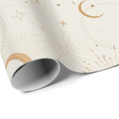 Hemelse sterren universum ruimte licht stoffen cadeaupapier (Rol Hoek)