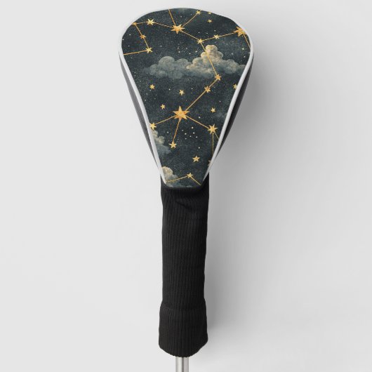 Hemelse Sterrenbeeld Patroon (1) Golfheadcover (Voorkant)