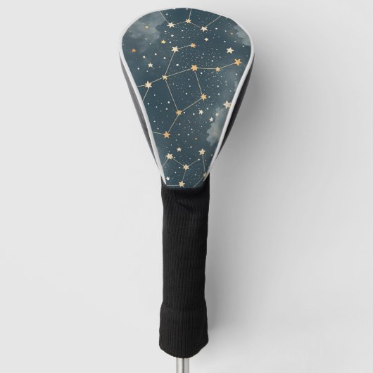 Hemelse Sterrenbeeld Patroon (4) Golfheadcover (Voorkant)