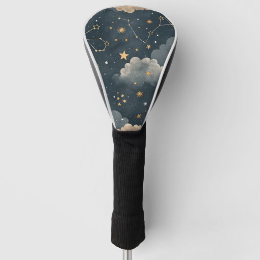 Hemelse Sterrenbeeld Patroon (5) Golfheadcover (Voorkant)