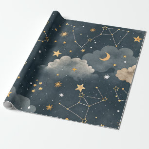 Hemelse Sterrenbeeld Sterrenpatroon (5) Cadeaupapier