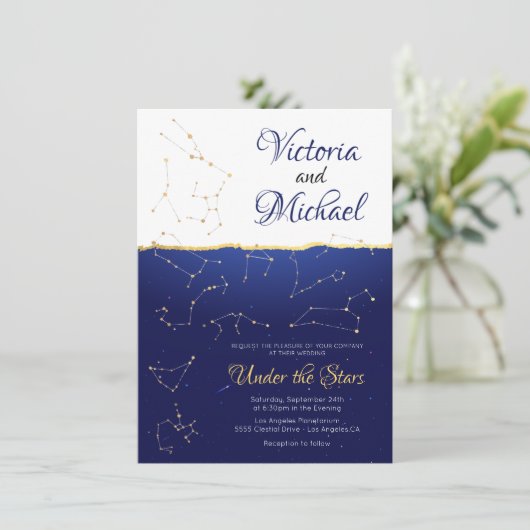 Hemelse sterrenbeelden sterrenbeeld Constellatie Kaart (Staand voorkant)