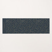 hemelse sterrenconstellatie goud en marineblauw yogamat (Achterkant (horizontaal))
