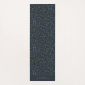 hemelse sterrenconstellatie goud en marineblauw yogamat (Achterkant)