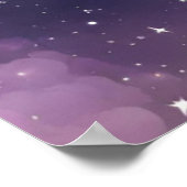 Hemelse sterrenhemel bruiloft welkomstbord poster (Hoek)