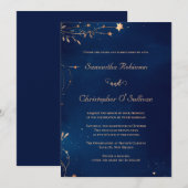 Hemelse Sterrennacht bruiloft Kaart (Voorkant / Achterkant)