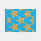 Hemelse Sterrennacht Fleece Deken (Voorkant (Horizontaal))