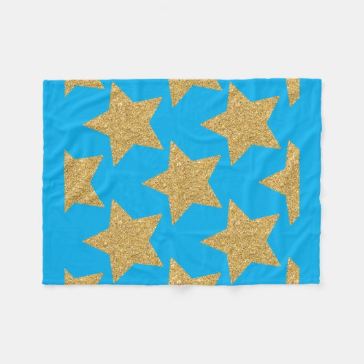 Hemelse Sterrennacht Fleece Deken (Voorkant (Horizontaal))