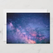 Hemelse Sterrennacht Sky Galaxy Foto Romantisch Save The Date (Achterkant)