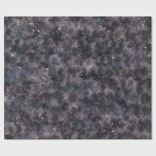 Hemelse Sterrennacht Verjaardag Magische Waterverf Cadeaupapier (Vlak)