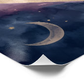 Hemelse sterrenstelsel verjaardags poster – Aquare (Hoek)